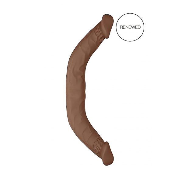 RealRock Double Dong 18 - dildo dublu (46cm) - natural închis