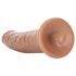 Dildo realist cu ventuză RealRock Slim, 15,5 cm (natur închis)