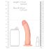 RealRock - dildo realist cu ventuză - 15,5 cm (natur)