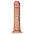 Dildo realistic RealRock cu ventuză - 15,5 cm (natur închis)