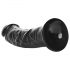 RealRock - dildo realist cu ventuză - 15,5cm (negru)