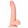 Dildo realist cu ventuză și testicule - 15,5cm (natural)