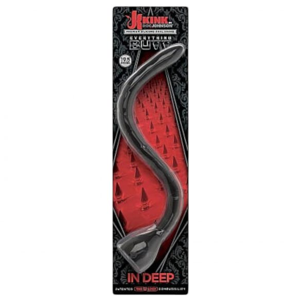 Doc Johnson Snake - dildo anal extra lung (negru)