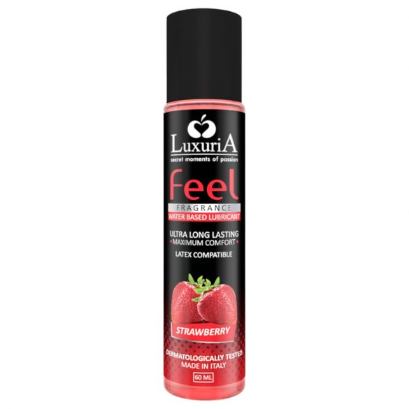 LuxuriA Feel Strawberry - lubrifiant pe bază de apă - căpșuni (60ml)