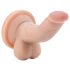 Dr. Skin 4 - dildo realist cu ventuză și testicule – natural (12 cm)