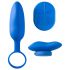 Platanomelón Mobi - set vibrator reîncărcabil, cu telecomandă - 2 piese (albastru)