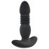 Playboy - vibrator anal cu împingere, reîncărcabil (negru)