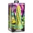 Dildo silicon cu textură stegosaurus - 20 cm (verde)