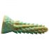 Dildo silicon cu textură stegosaurus - 20 cm (verde)