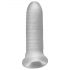 Fat Boy Micro - Ribbed - Husă pentru penis (15cm) - Alb crem