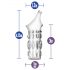 Performanță - manșetă peniană cu inel de restricție (transparentă)