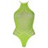 Body neon verde cu efect de bandă fluorescentă - Ouch!  - XL-4XL