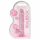 Dildo realistic transparent - roz (17cm)