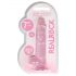 Dildo realistic transparent - roz (17cm)