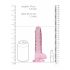 Dildo realistic transparent - roz (17cm)