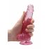 Dildo realistic transparent - roz (17cm)