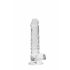 Dildo realist transparent RealRock - clar ca apa (17cm)