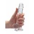 Dildo realist transparent RealRock - clar ca apa (17cm)