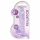 Dildo realist transparent - mov (19cm)