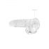 REALROCK - dildo realist transparent - clar ca apa (19cm)