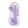 REALROCK - dildo realist transparent - mov (22cm)