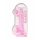 REALROCK - dildo realist transparent - roz (22cm)