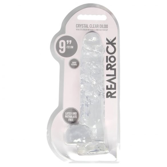 Dildo realist transparent - RealRock (22 cm)