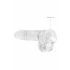 REALROCK - dildo realist transparent (15cm)