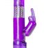 Vibrator Rabbit cu perle rotative și stimulator clitoridian (mov)