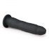 Easytoys - dildo din silicon 100%, cu ventuză (21cm) - negru