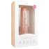 Easytoys - dildo extra mare cu ventuză (28,5cm) - natural