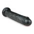 Easytoys - dildo extra mare cu bază cu ventuză (28,5 cm) - negru