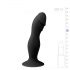 Dildo cu ventuză și cap rotund - Easytoys (negru)