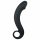 EasyToys Curved Dong - dildo anal din silicon (negru)