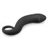 EasyToys Curved Dong - dildo anal din silicon (negru)