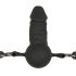 Easytoys - găg cu dildo (negru)