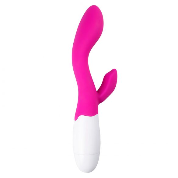 Vibrator cu stimulator clitoridian Easytoys Lily (roz)