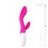 Vibrator cu stimulator clitoridian Easytoys Lily (roz)