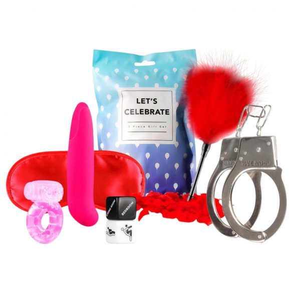 LoveBoxxx Sărbătorim - set cu vibrator (7 piese)