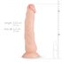 Real Fantasy Dylan - dildo realist - 23cm (natur)