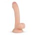 Real Fantasy Vince - dildo cu testicule și prepuț - 19,5cm (natur)