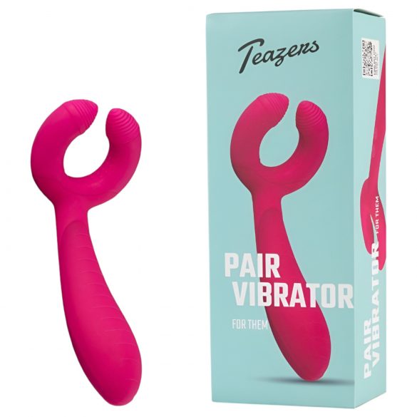 Vibrator pentru cupluri rezistent la apă, cu acumulator, Easytoys (roz)