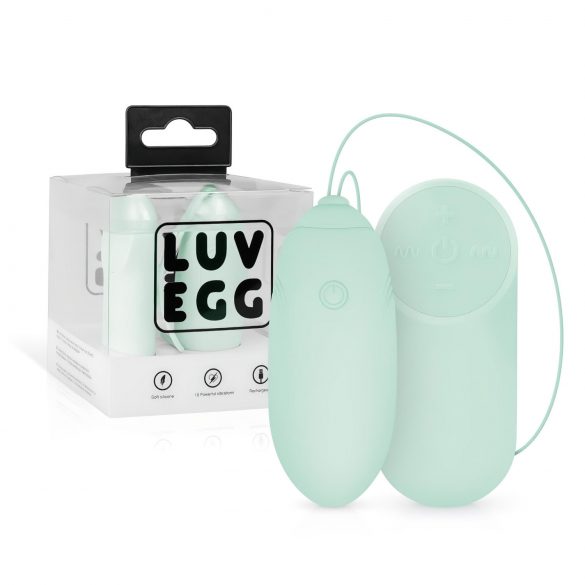 Ou vibrator LUV EGG cu baterie și control radio (verde)