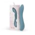 Bloom Rose - vibrator pentru punctul G din silicon, cu acumulator (turcoaz)