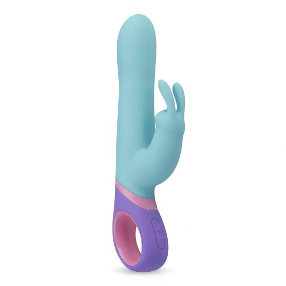 Vibrator Rabbit PMV20 cu cap rotativ și stimulator clitoridian (mentă)