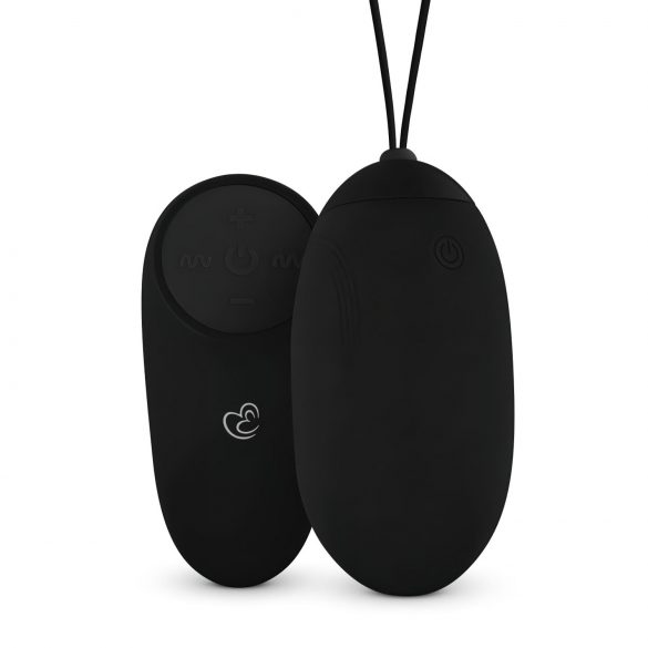 Easytoys - ou vibrator cu acumulator, rezistent la apă și control radio (negru)