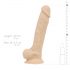 Real Fantasy Conrad - vibrator cu ventuză - 20cm (natur)