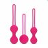 Easytoys LoveBalls - set bile vaginale - 3 piese (roz)