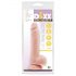 Mr. Dixx 7.6 - dildo cu ventuză și testicule - natural (19,5cm)