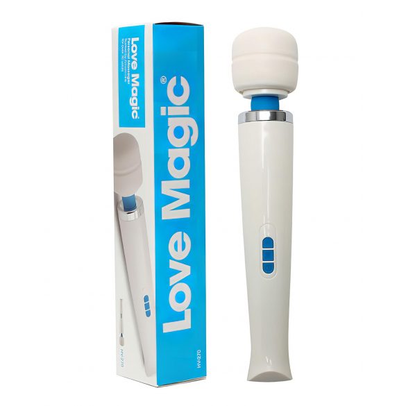 Baghetă Magică Love - vibrator de masaj cu acumulator (alb)